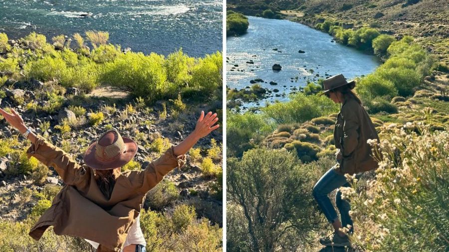 El look campestre de Juliana Awada para un día en la Patagonia 