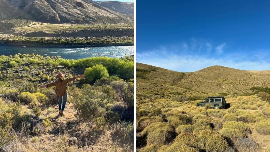 El look campestre de Juliana Awada para un día en la Patagonia 