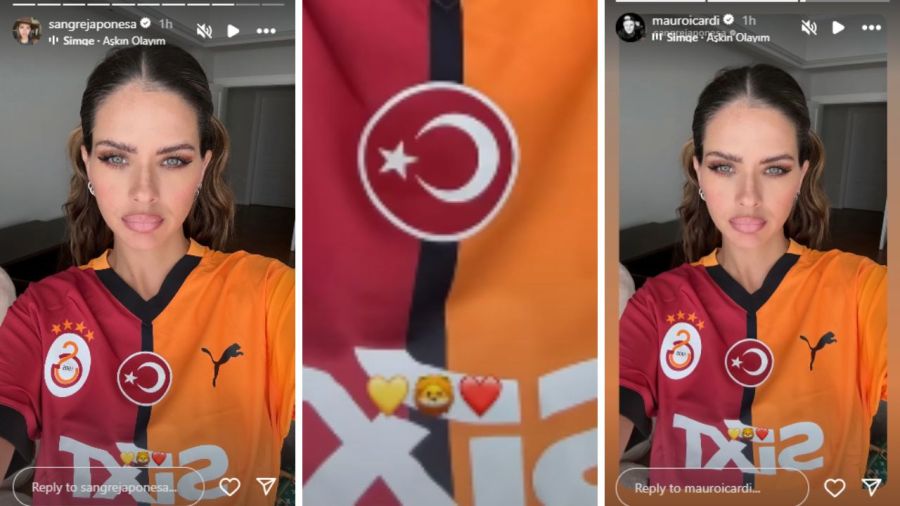 La China Suárez publicó una foto con la camiseta del Galatasaray 