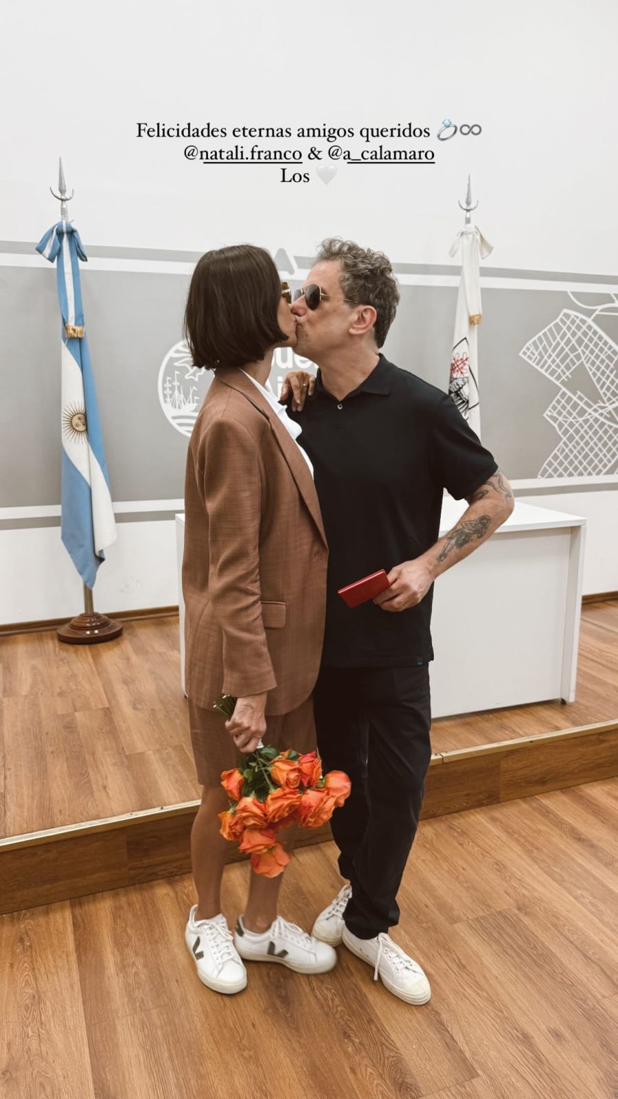 Andrés Calamaro y Natalí Franco