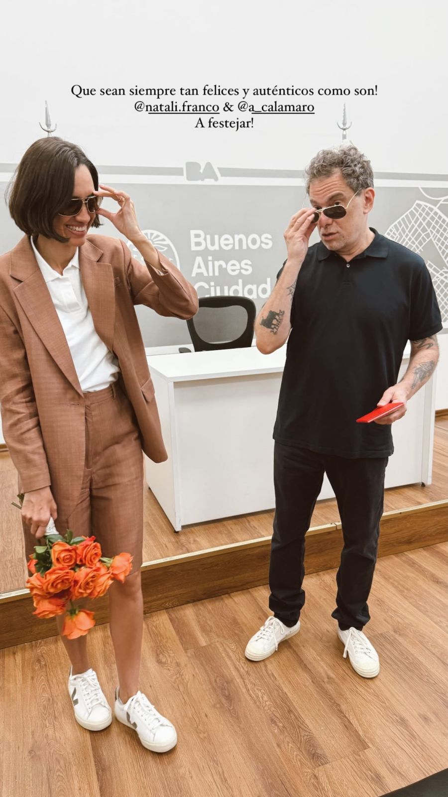 Andrés Calamaro y Natalí Franco