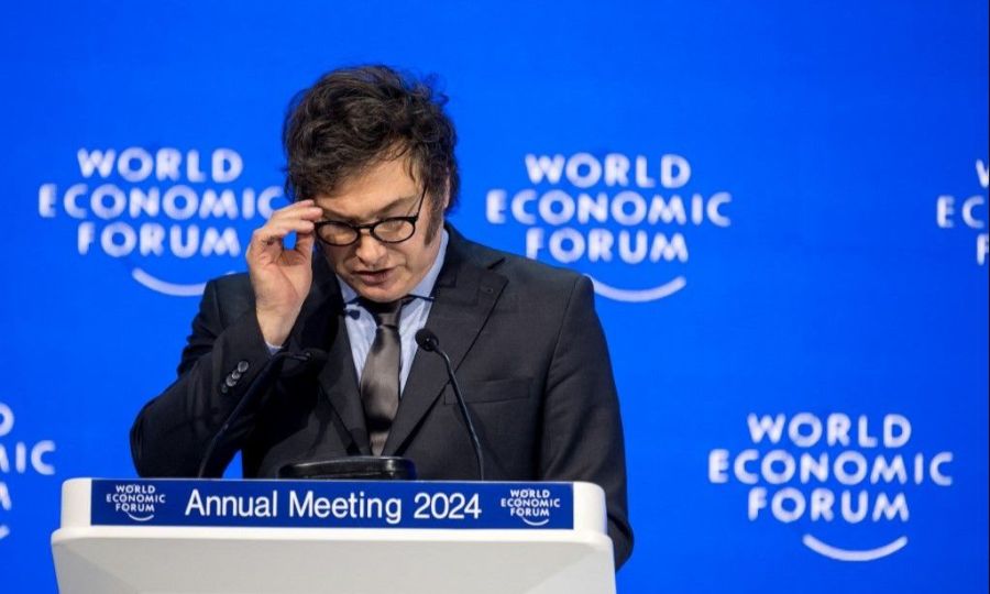 Javier Milei en Davos