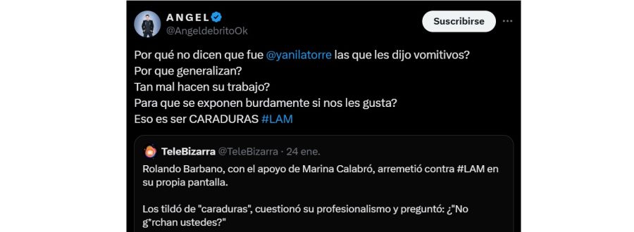 Ángel de Brito contra Rolando Barbano y Marina Calabró