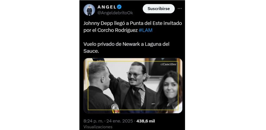 Ángel de Brito sobre la llegada de Johnny Depp a Uruguay