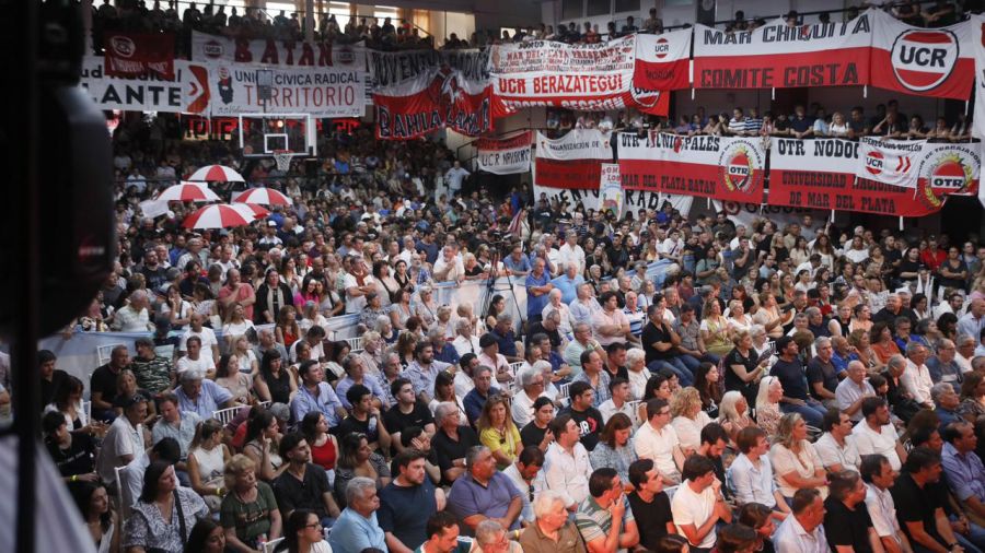 El acto de la UCR que encabezó Maxi Abad en Mar del Plata.