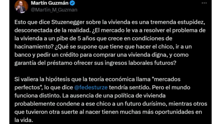 Martín Guzmán cruzó a Sturzenegger 20250127