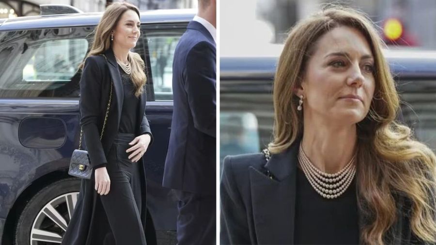 El look de luto de Kate Middleton 