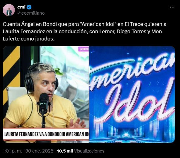 Ángel de Brito reveló cómo estaría conformado American Idol en El Trece