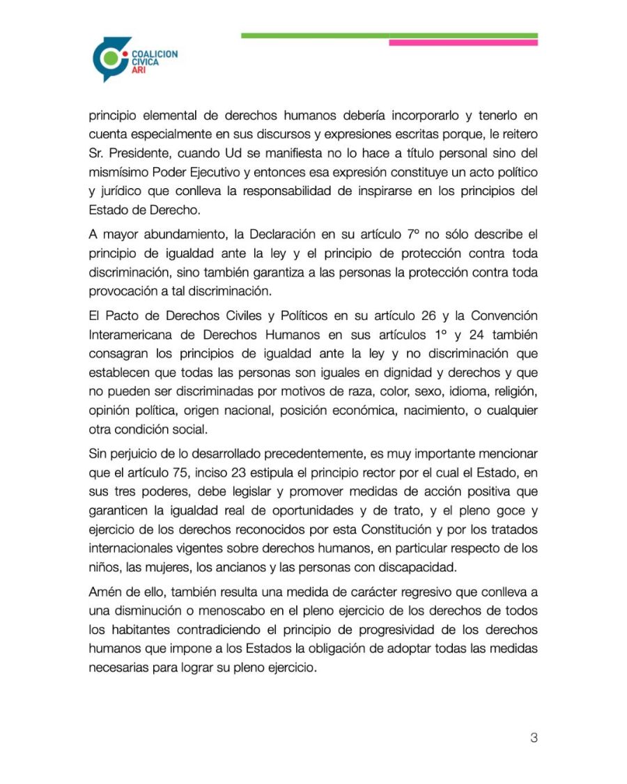 Carta de Elisa Carrió a Javier Milei por su discurso en Davos