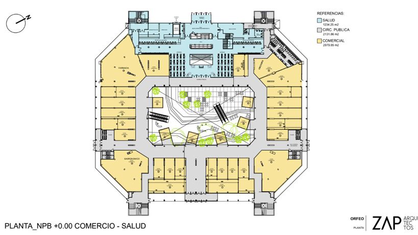 Plano planta baja Orfeo Plaza