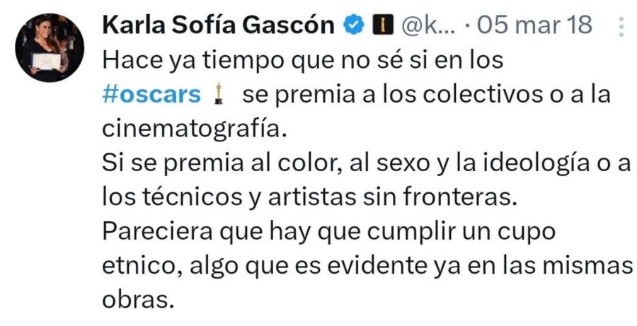 Escandalo con tuits de Karla Sofia Gascon