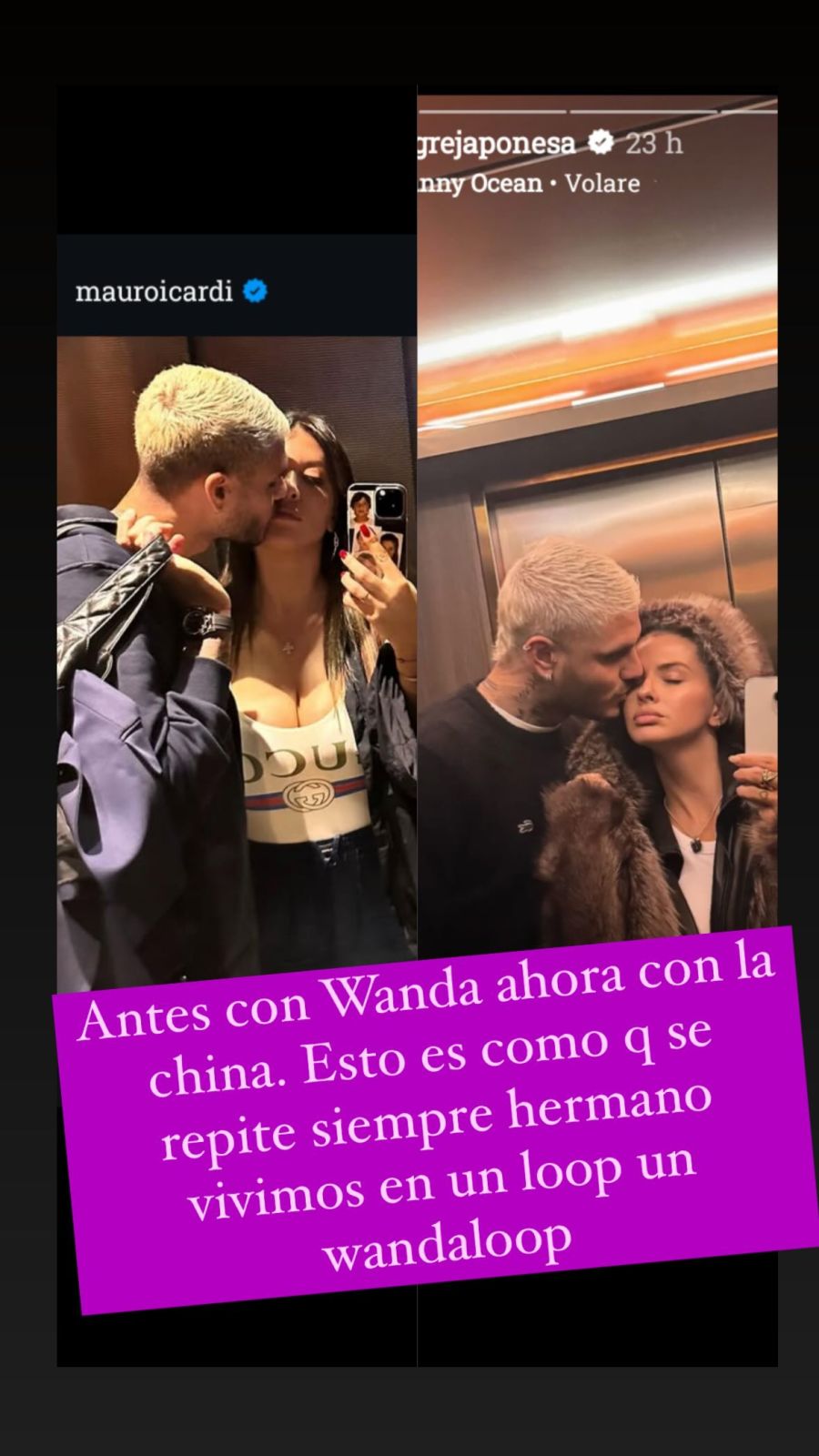 La China Suárez y Wanda Nara