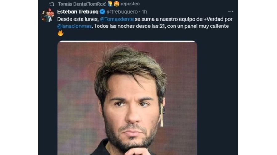 Tomas Dente se suma a La Nación Más