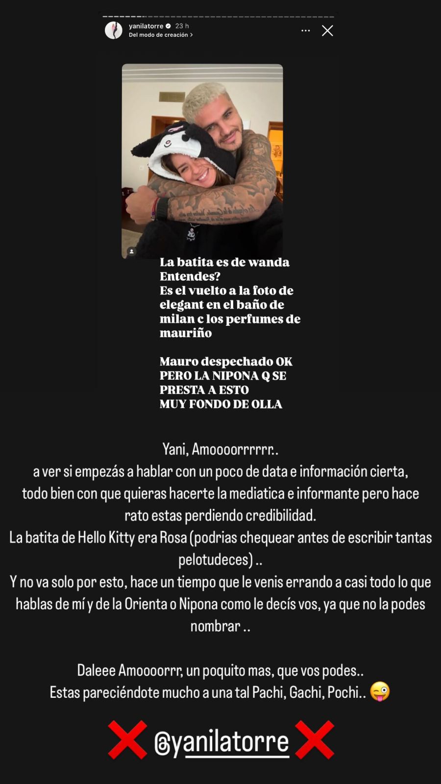 La historia de Mauro Icardi contra Yanina Latorre