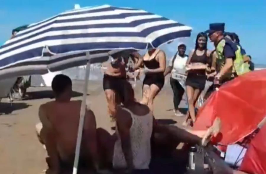 Pelea en las playas de Santa Teresita 20250203