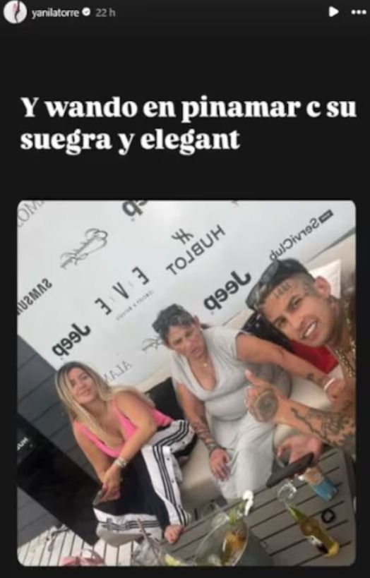 Wanda Nara y L-Gante