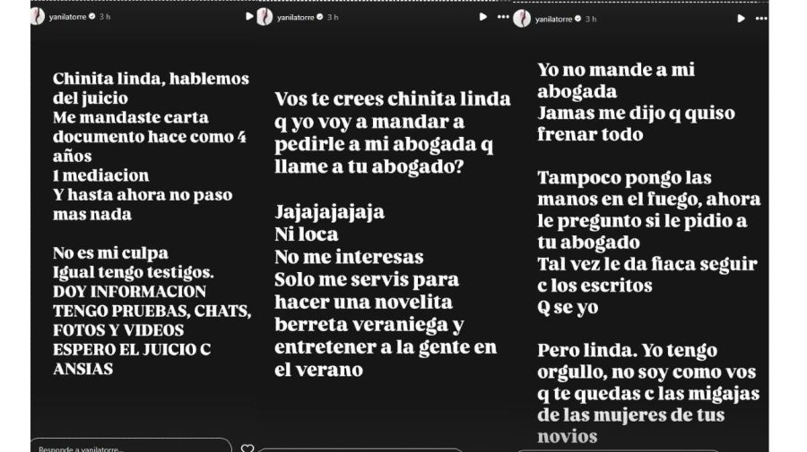 Yanina Latorre contra Mauro Icardi y China Suárez