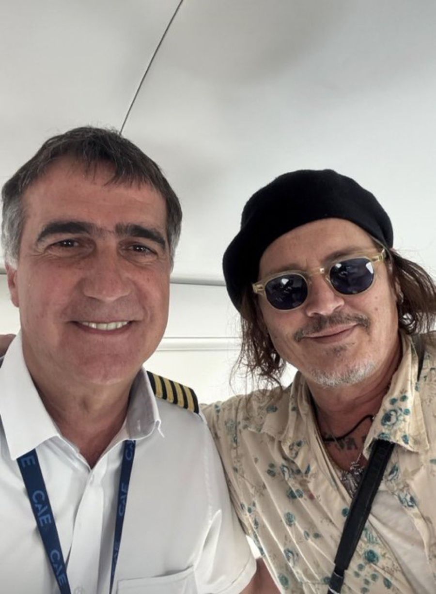 Antonio Laje y Johnny Depp