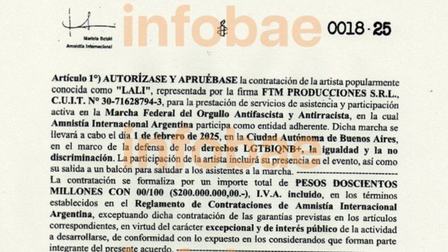 El documento falso que involucra a Lali Espósito