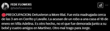 Detuvieron nuevamente a More Rial: de qué se la acusa 