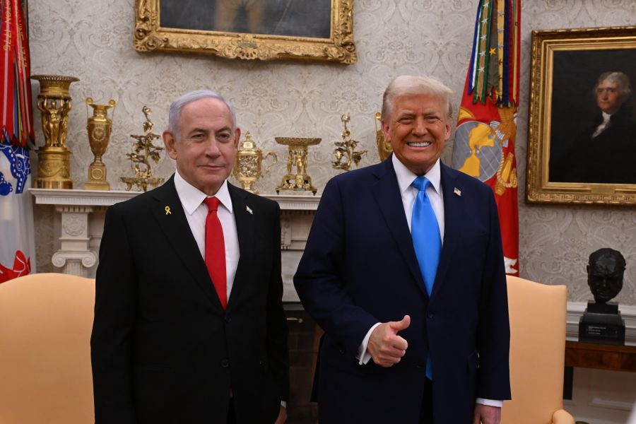 Trump Netanyahu febrero