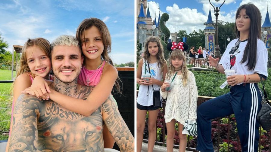 Mauro Icardi, Wanda Nara, Francesca e Isabela Icardi