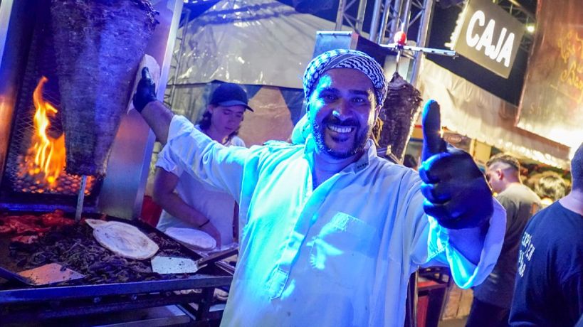 Shawarma, la estrella de los stands 