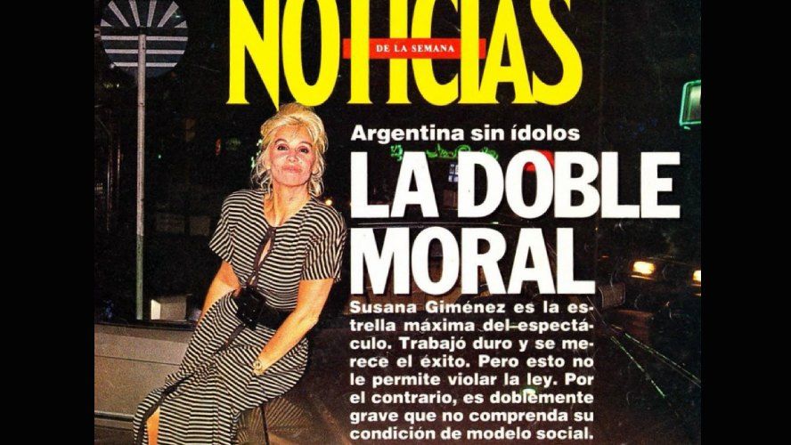 Susana Giménez en la tapa de NOTICIAS