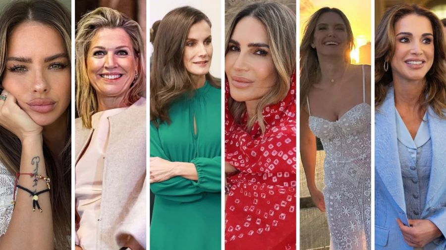 China Suárez, Máxima Zorreguieta, Letizia Ortiz, María Vázquez, Sofía Zámolo, Rania de Jordania