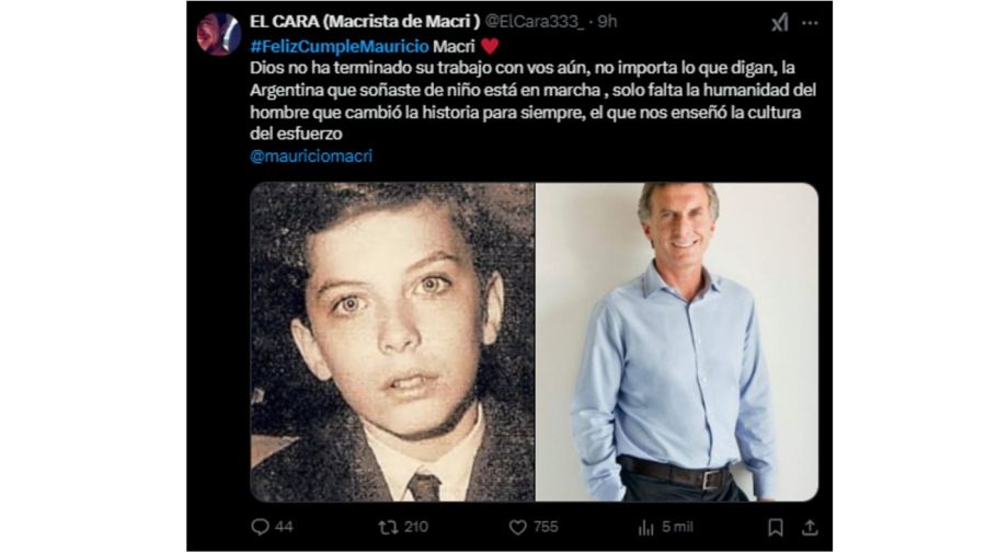 Cumple Macri