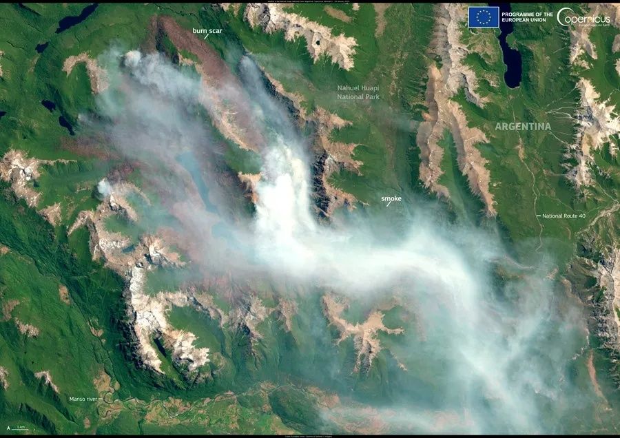 Incendios en la Patagonia