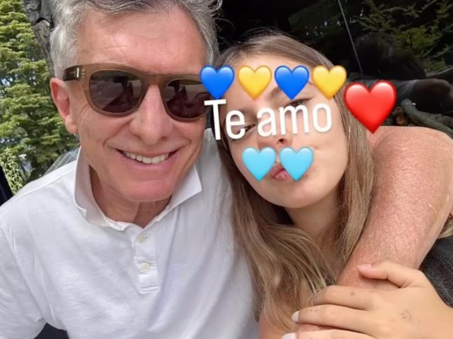 Mauricio Macri y Antonia Macri