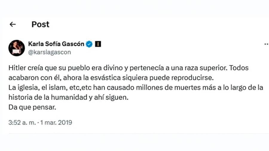 Karla gascon tweets