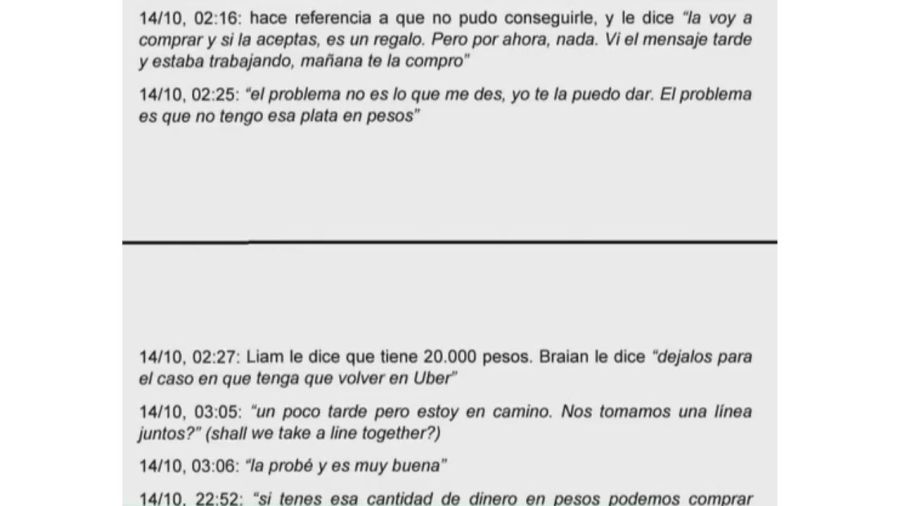 Salen a la luz los mensajes de Liam Payne con Brian, el principal acusado en la causa de su muerte