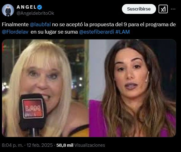 Ángel de Brito reveló que Estefi Berardi estará con Florencia de la V en El Nueve