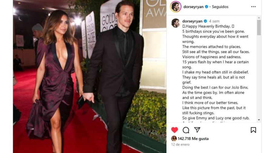 Homenaje de Ryan Dorsey a Naya Rivera