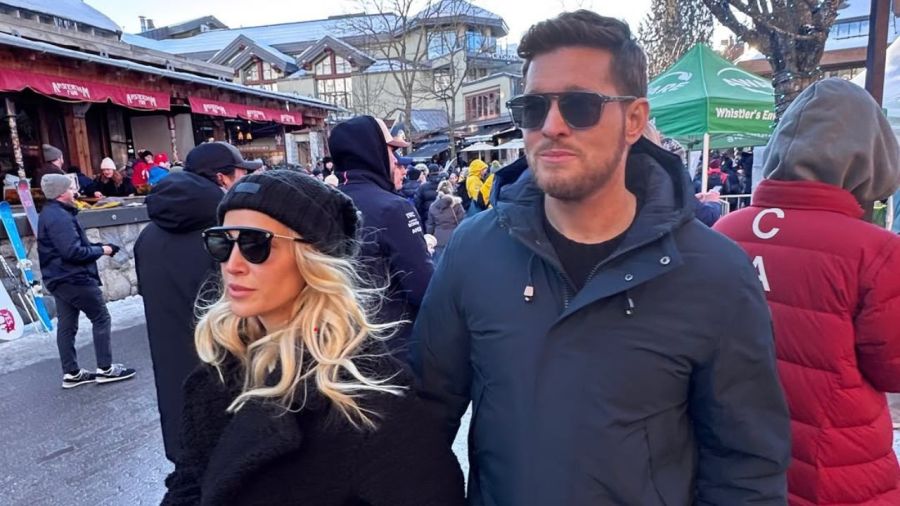 Luisana Lopilato y Michael Bublé en Whistler, Canadá