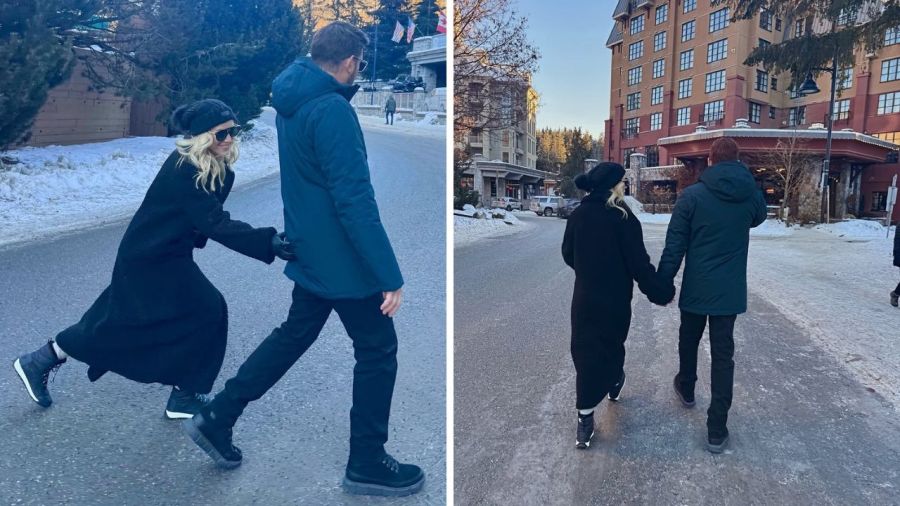 Luisana Lopilato y Michael Bublé en Whistler, Canadá