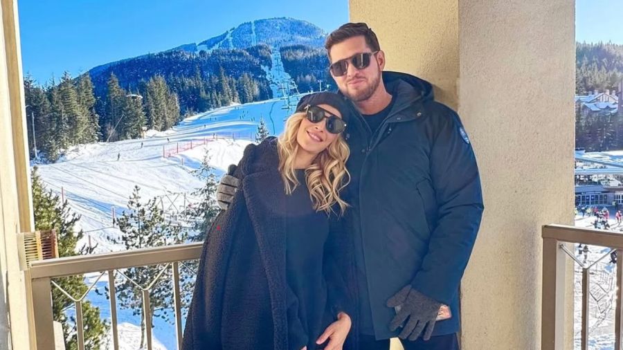 Luisana Lopilato y Michael Bublé en Whistler, Canadá