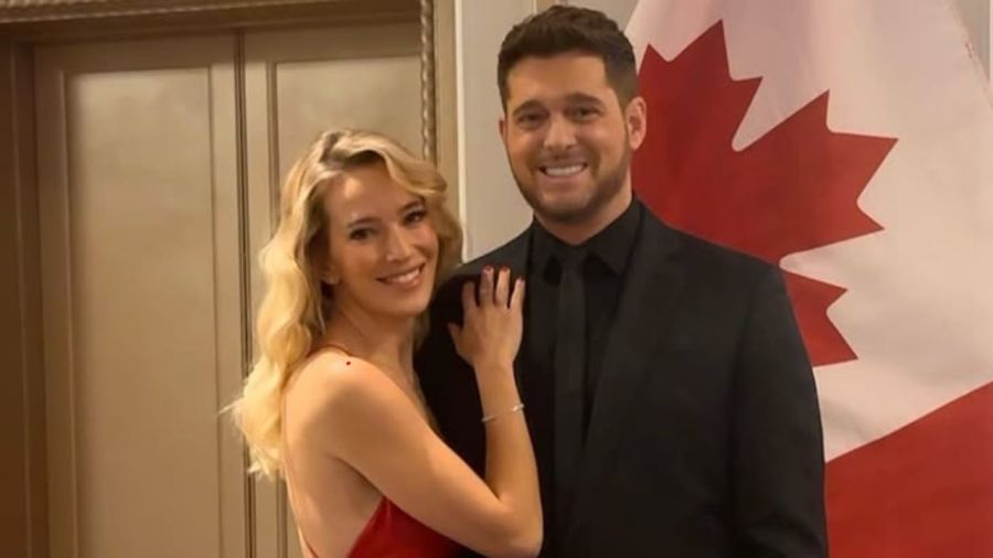 Michael Bublé y Luisana Lopilato pasaron un día juntos en las montañas de Canadá.