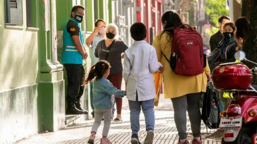 Chicos en escuelas en CABA