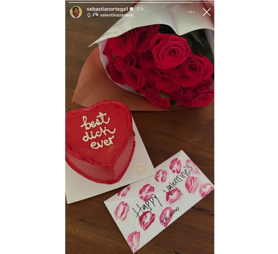 El regalo por San Valentín de Valentina Zenere a Sebastián Ortega