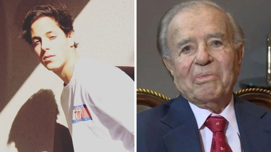 Máximo Menem Bolocco y Carlos Menem