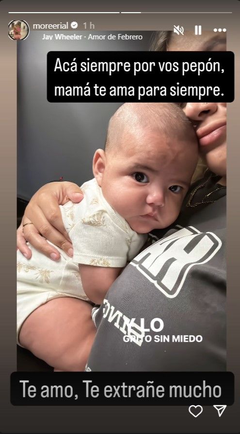 Posteo de Morena Rial con su hijo Amadeo