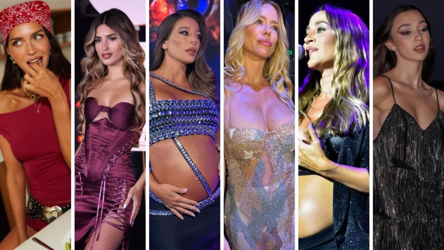 Zaira Nara, Juli Poggio, Sol Pérez, Nicole Neumann, Jimena Barón y Juli Castro