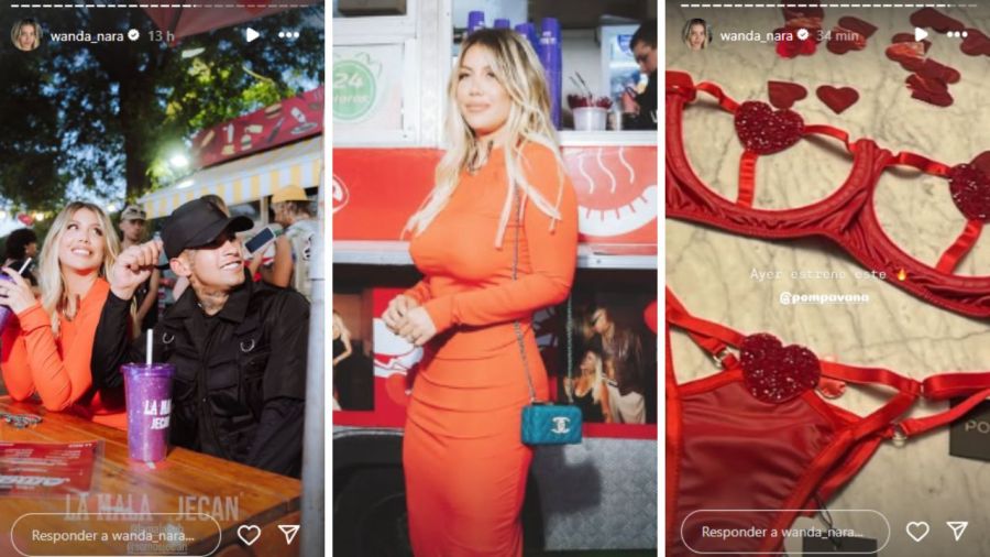 El look de Wanda Nara para San Valentín 