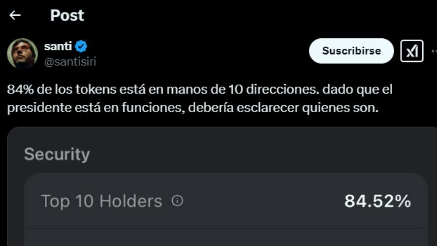 Los tuits de políticos por el escándalo $LIBRA
