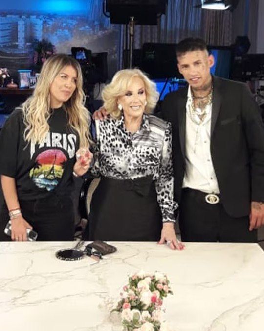 Mirtha Legrand con Wanda Nara y L-Gante