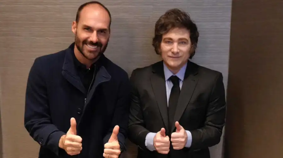 Javier Millie和Eduardo Bolsonaro 20250218