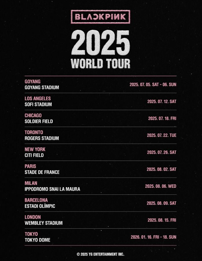 BLACKPINK WORLD TOUR 2025